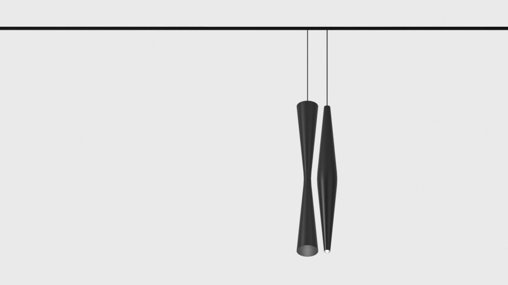 INFINITY pendant lamp on track by Karim Rashid