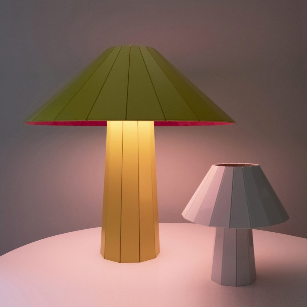 Maja functional and sustainable folding lighting. Designed by Magdalena Boggiano