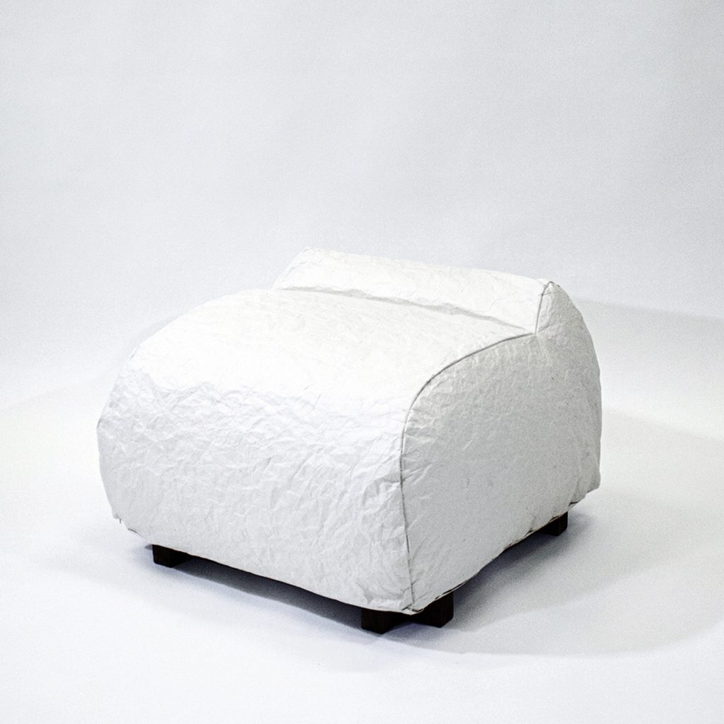 Marshmallow Paper Seat designed by Yiran Li. paper becomes a sitting experience