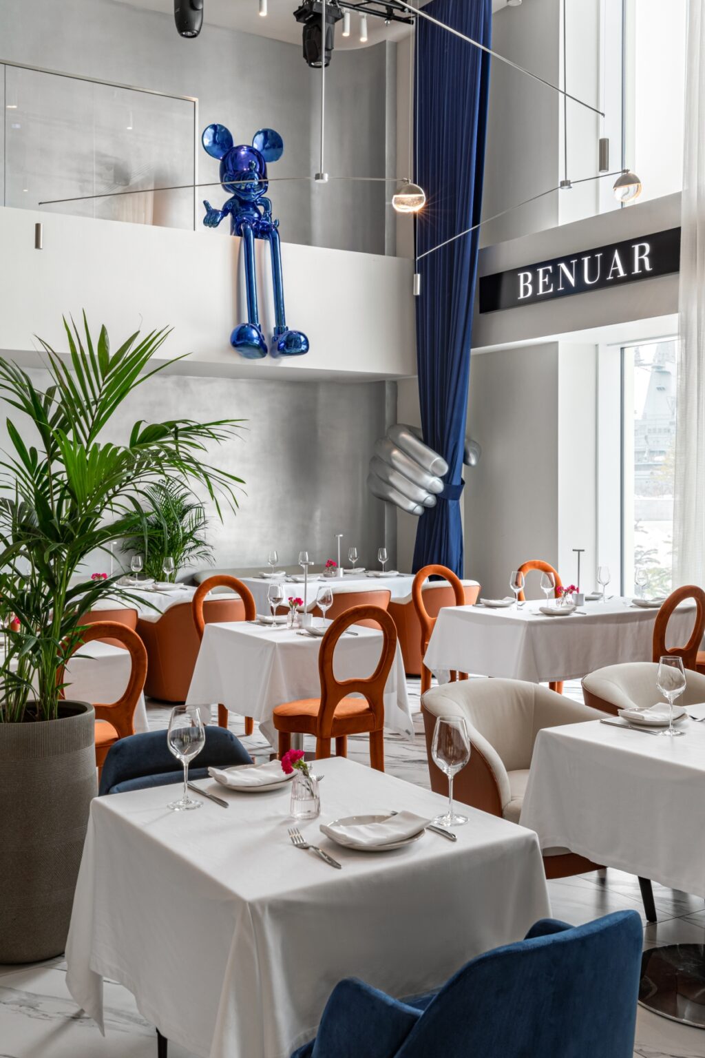 Restaurant BENUAR l'élégance de l'Art Déco avec une touche pétillante de Pop Art