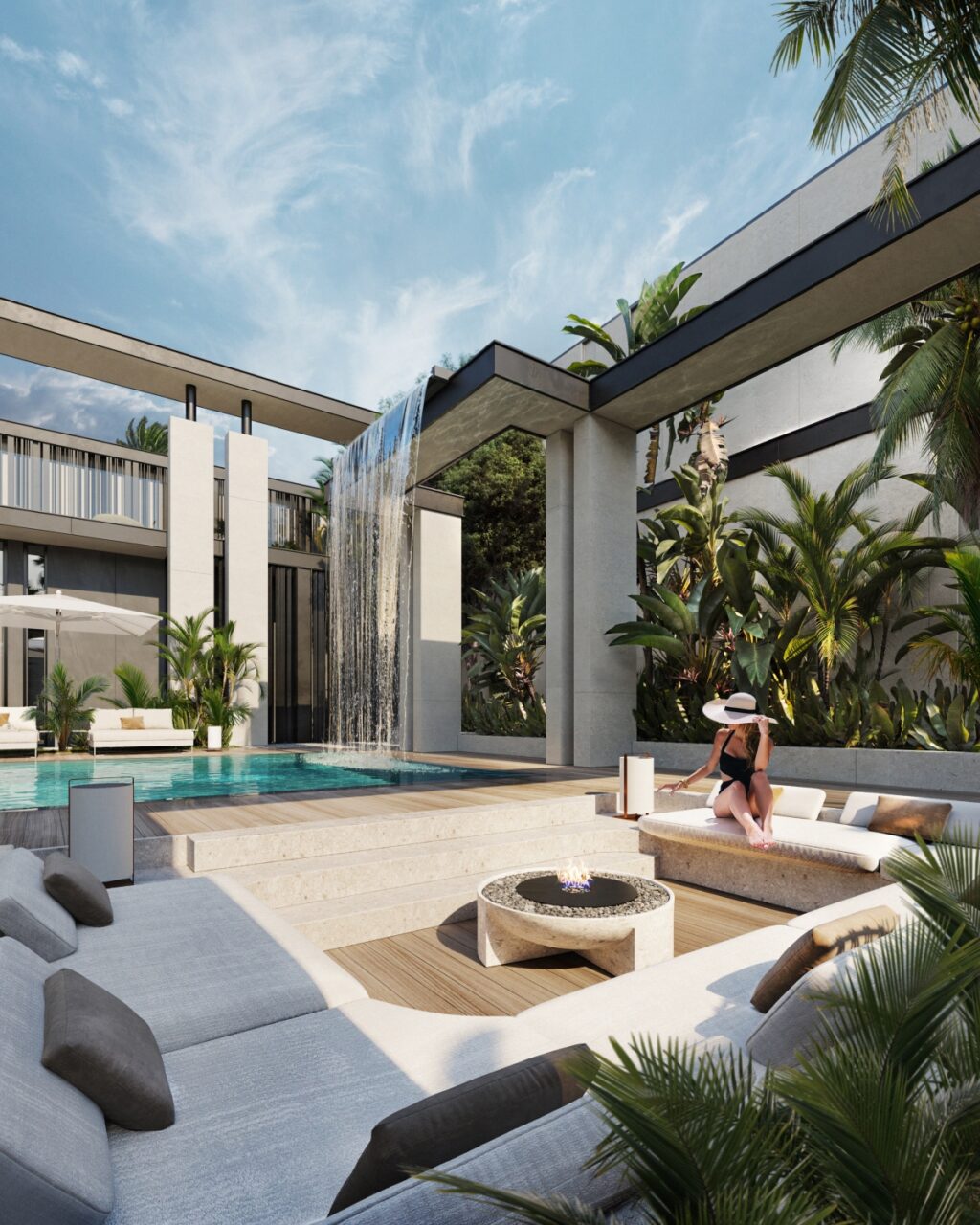 Villa de lujo en Doha con un ambiente de retiro de spa