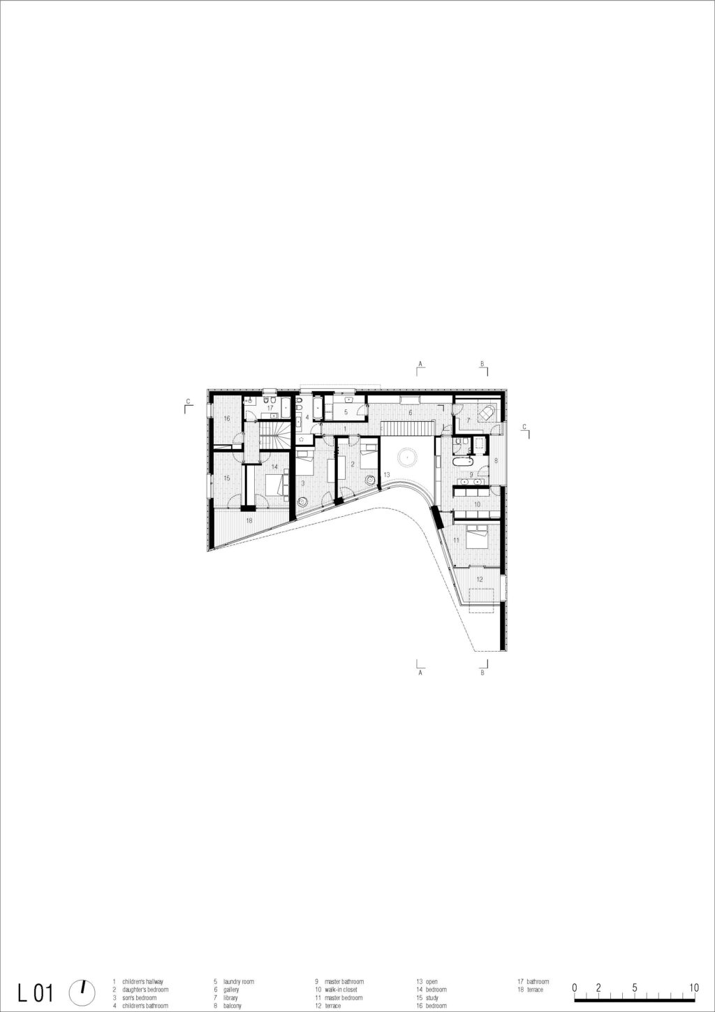Visibilio House MoDusArchitects plan text