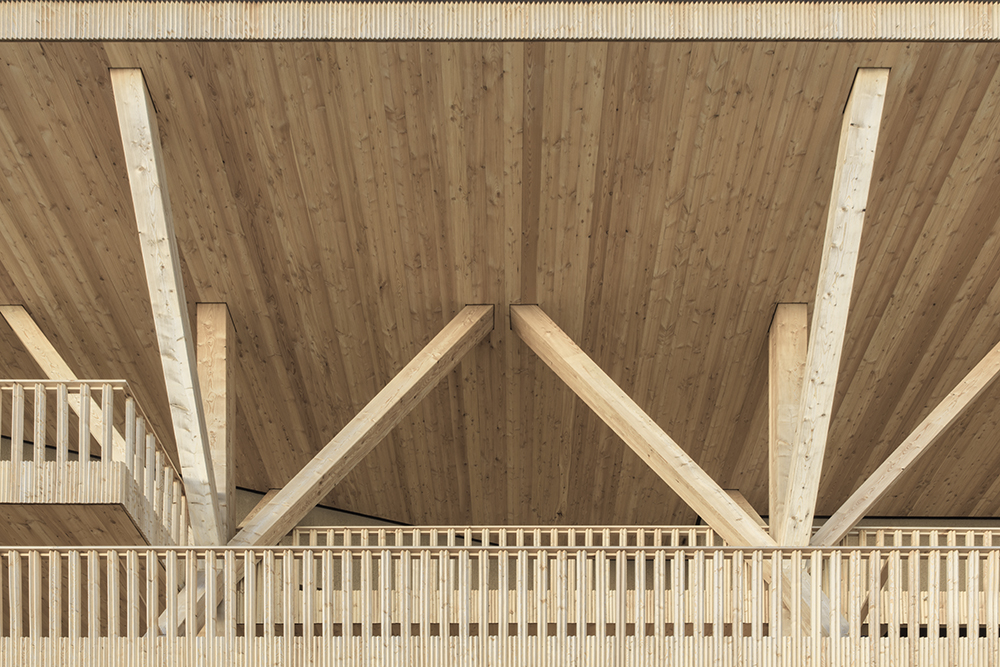 Dettagli della facciata in legno ©Gustav Willeit
