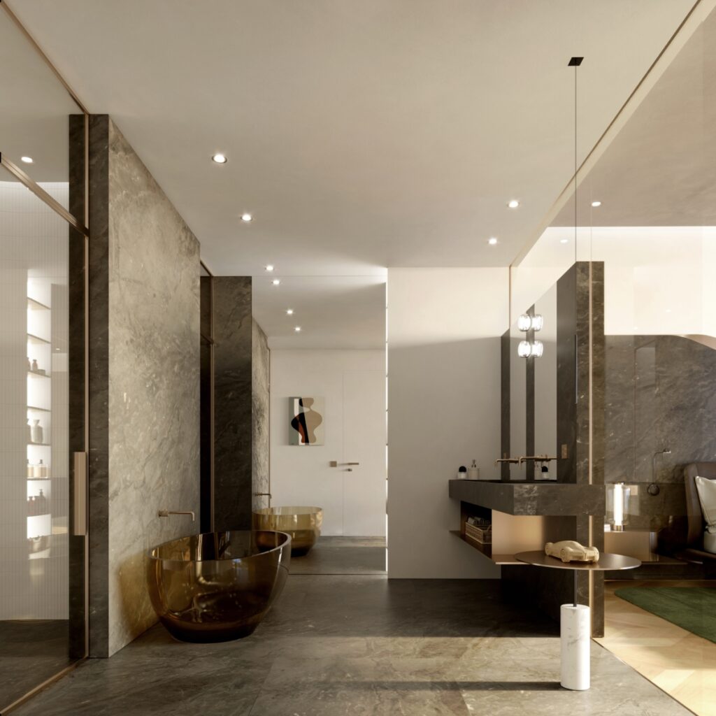 Pininfarina Architecture Iconic Tower Dubai Internet City Master Bathroom