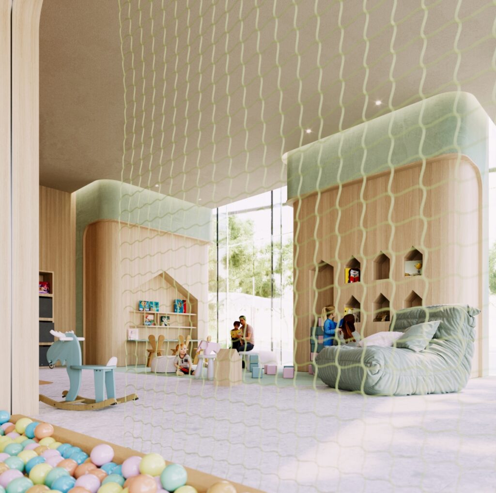Pininfarina Architecture Iconic Tower Dubai Internet City Podium Kids room