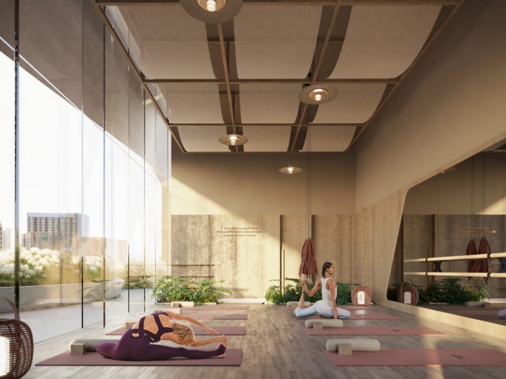 Pininfarina Architecture Iconic Tower Dubai Internet City Podium Yoga room