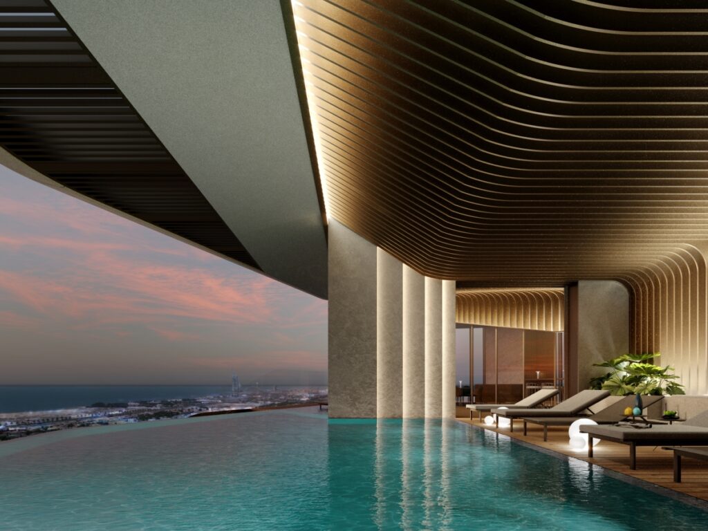 Pininfarina Architecture Iconic Tower Dubai Internet City Pool